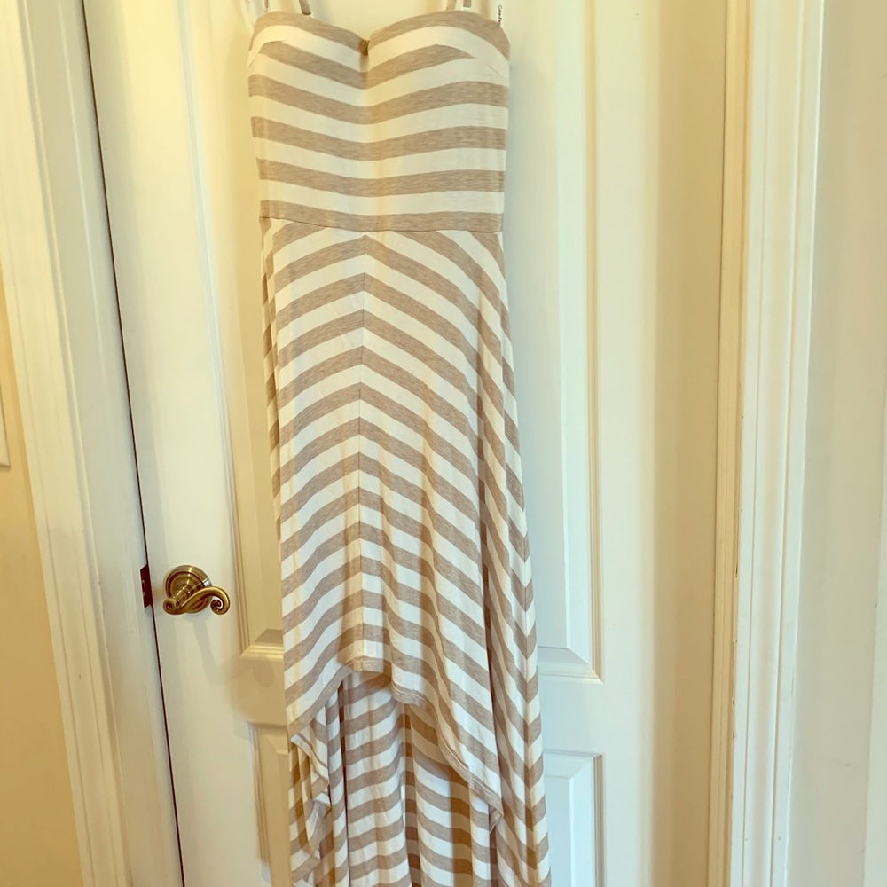 Calvin Klein High-Lo Convertible Strapless Dress